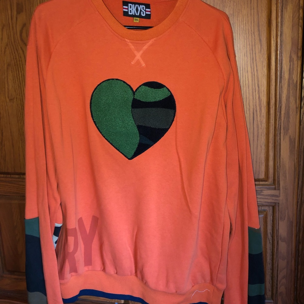 BKYS Orange By Any Means Necessary Mens Sweater